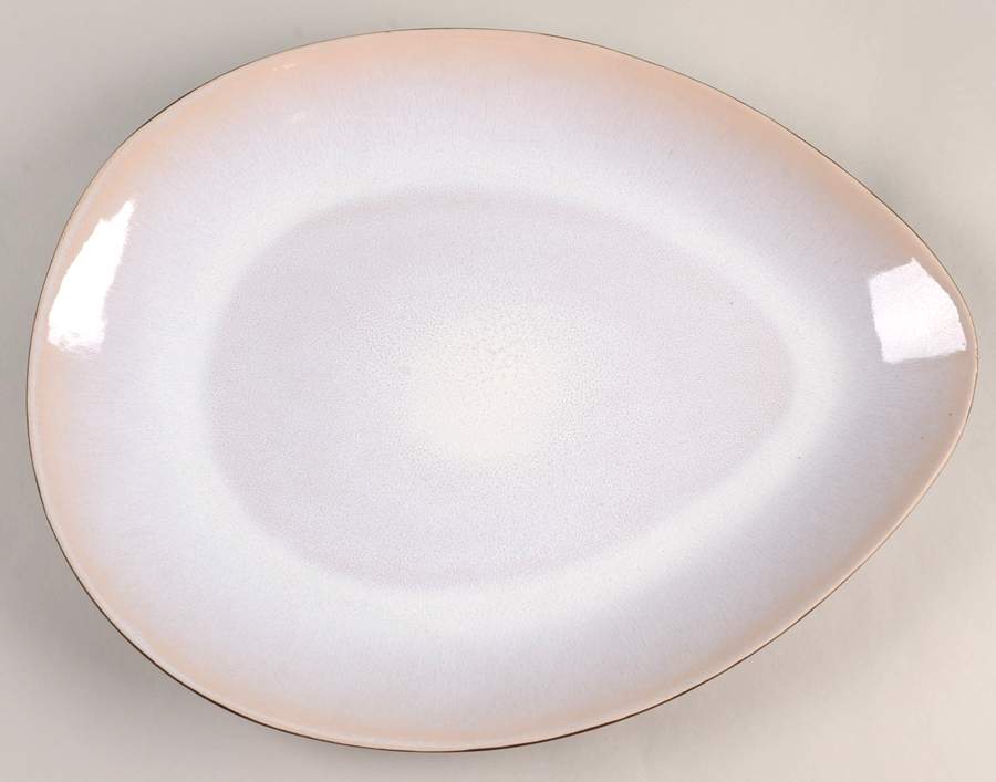 Mist Mahogany 14" Oval Tray by Dansk-1