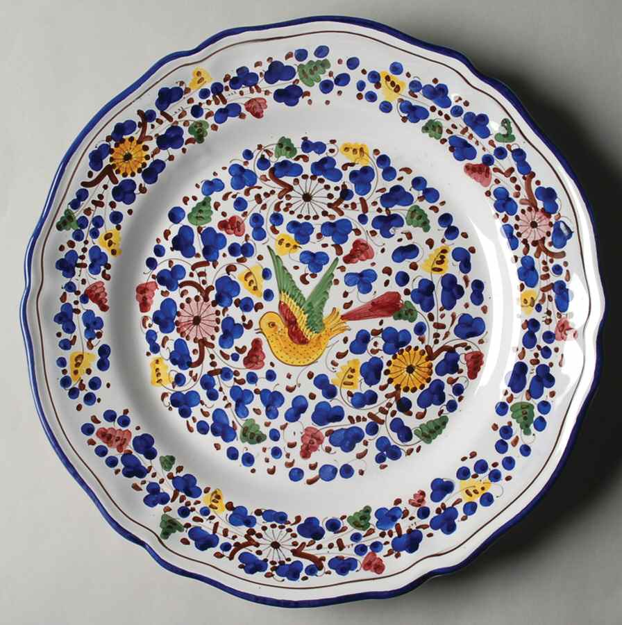 Arabesco 13" Chop Plate (Round Platter) by Deruta (Italy)-1