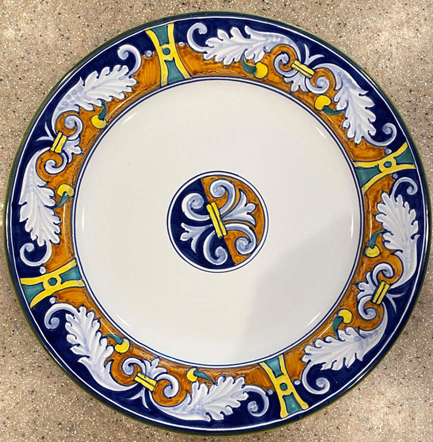 Ghirlanda Dinner Plate by Deruta (Italy)-1