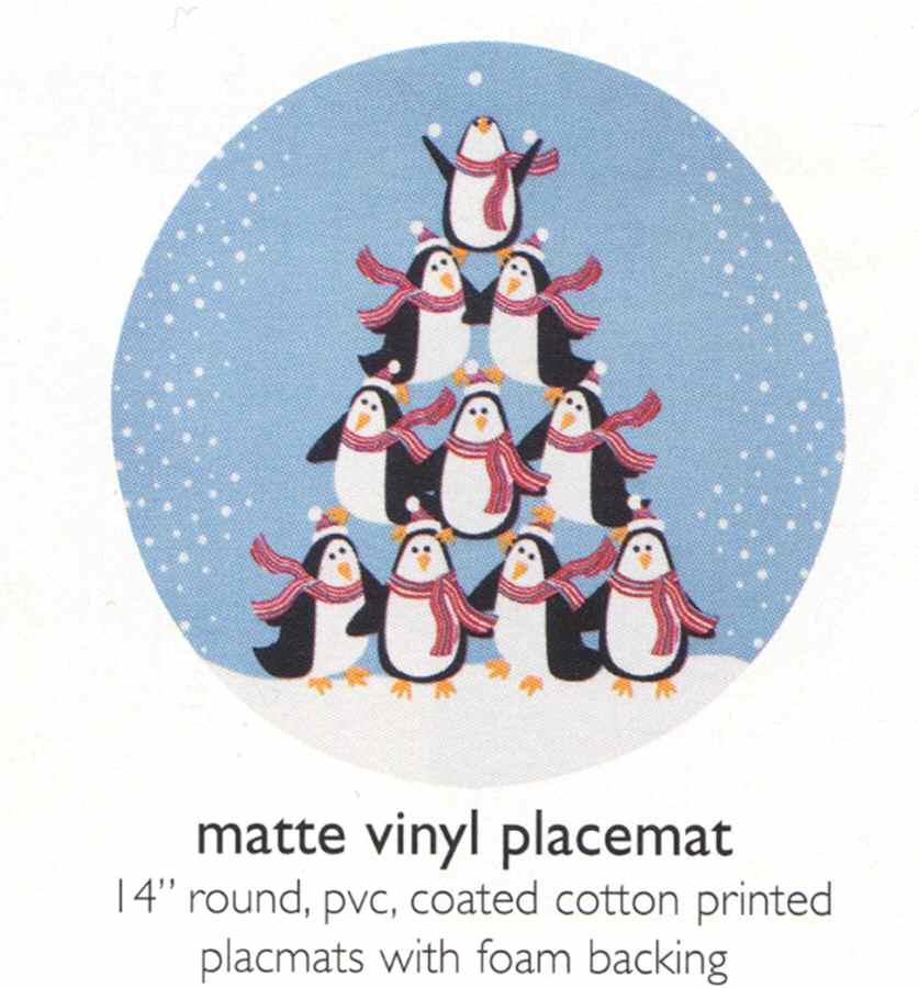 Penguins Vinyl Placemat by Danica-1