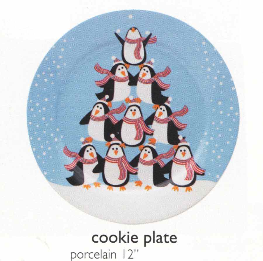 Penguins Cookie Plate by Danica-1