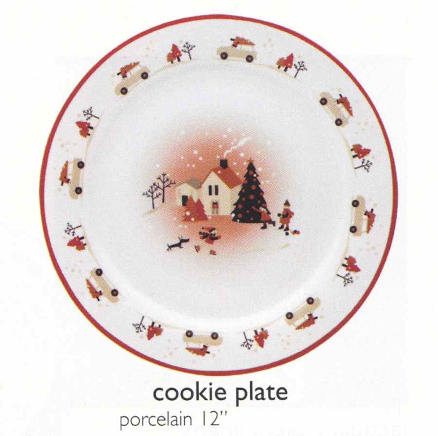 Snowglobe Cookie Plate by Danica-1