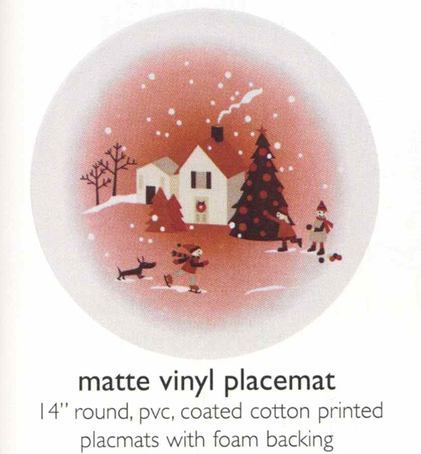 Snowglobe Vinyl Placemat by Danica-1