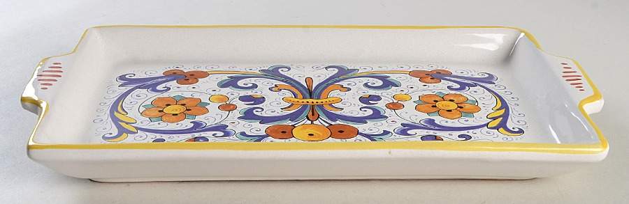 Ricco Deruta Large Sandwich Tray by Deruta (Italy)-1
