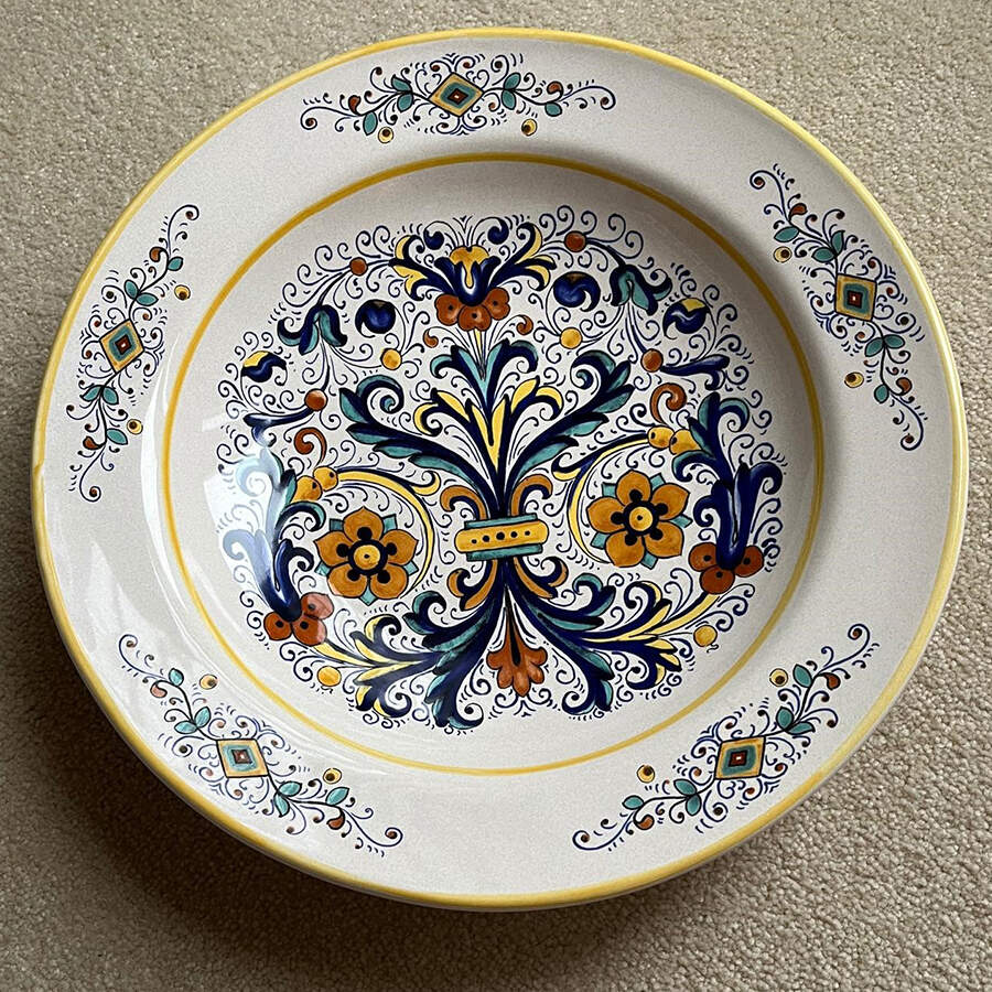 Ricco Deruta 15" Pasta Serving Bowl by Deruta (Italy)-1