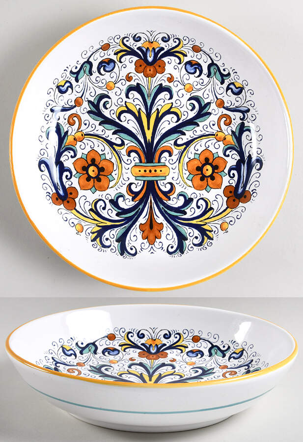 Ricco Deruta 11" Pasta Serving Bowl by Deruta (Italy)-1