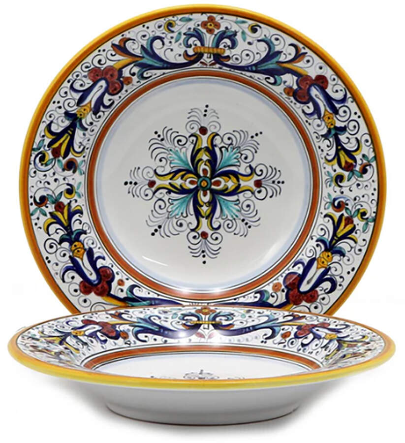 Ricco Deruta Large Rim Soup Bowl by Deruta (Italy)-1