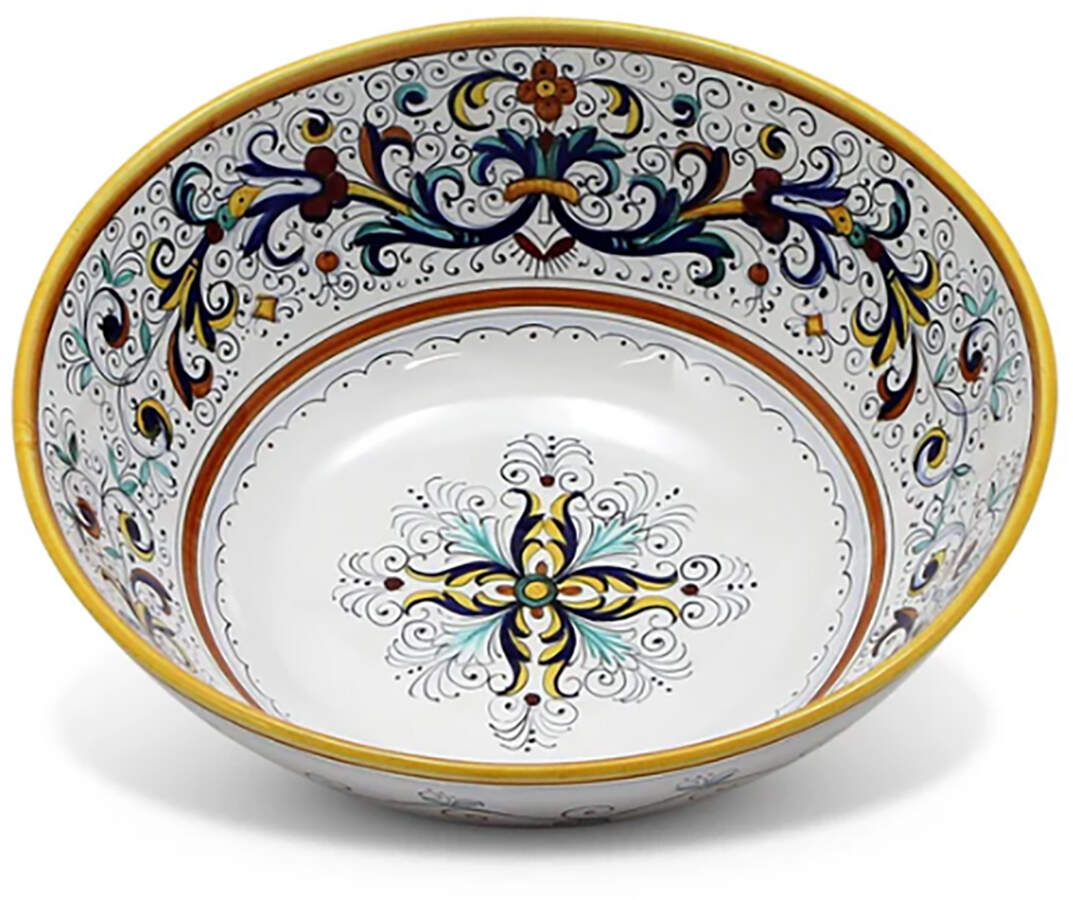 Ricco Deruta 13" Pasta Serving Bowl by Deruta (Italy)-1