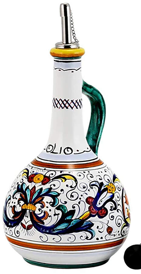 Ricco Deruta Oil Cruet with Stopper by Deruta (Italy)-1