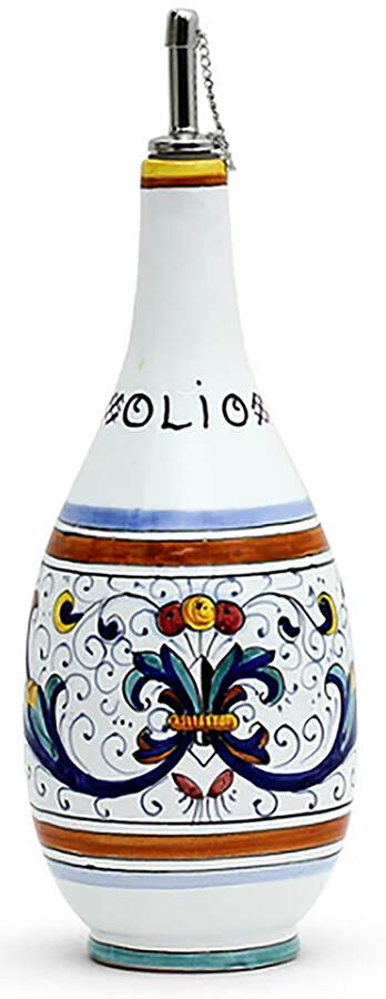 Ricco Deruta Oil Cruet with Stopper by Deruta (Italy)-1