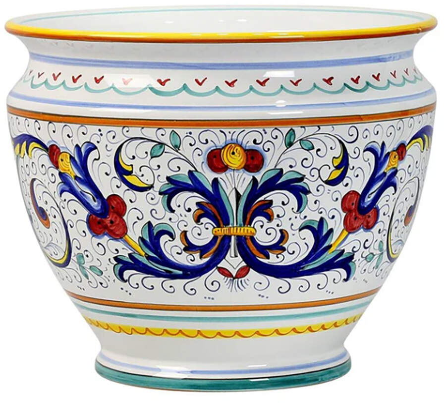 Ricco Deruta Large Cachepot by Deruta (Italy)-1