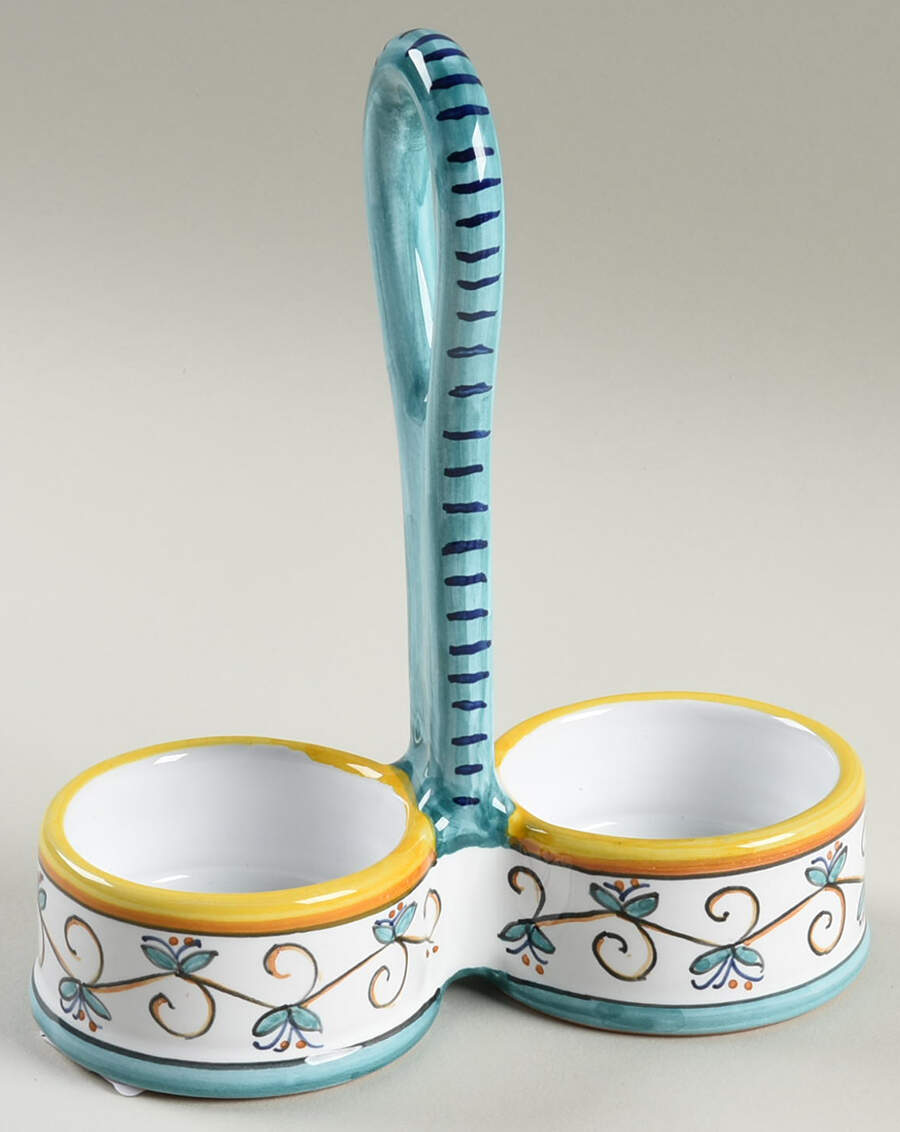 Ricco Deruta Tray for Salt/Pepper Set by Deruta (Italy)-1