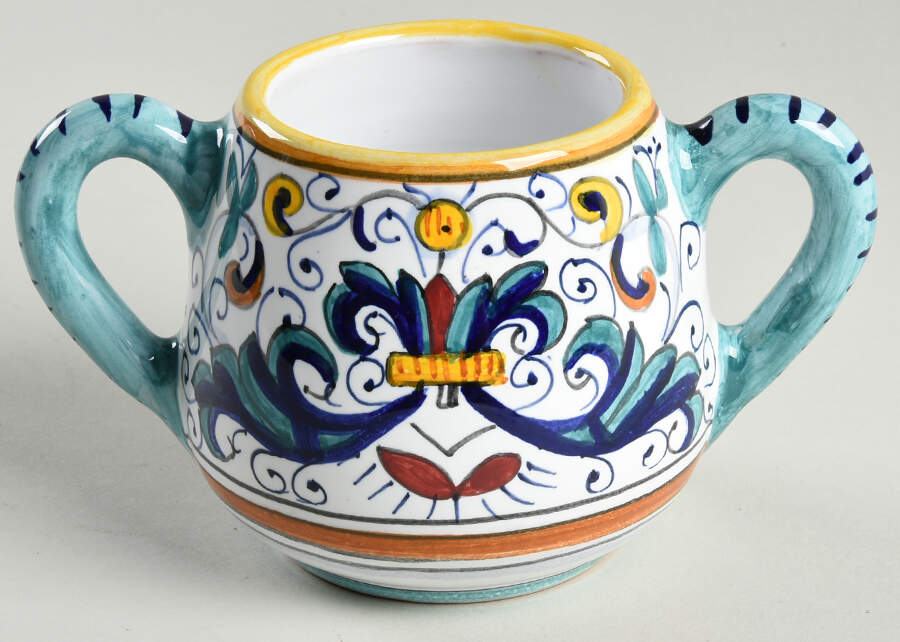 Ricco Deruta Sugar Bowl No Lid by Deruta (Italy)-1