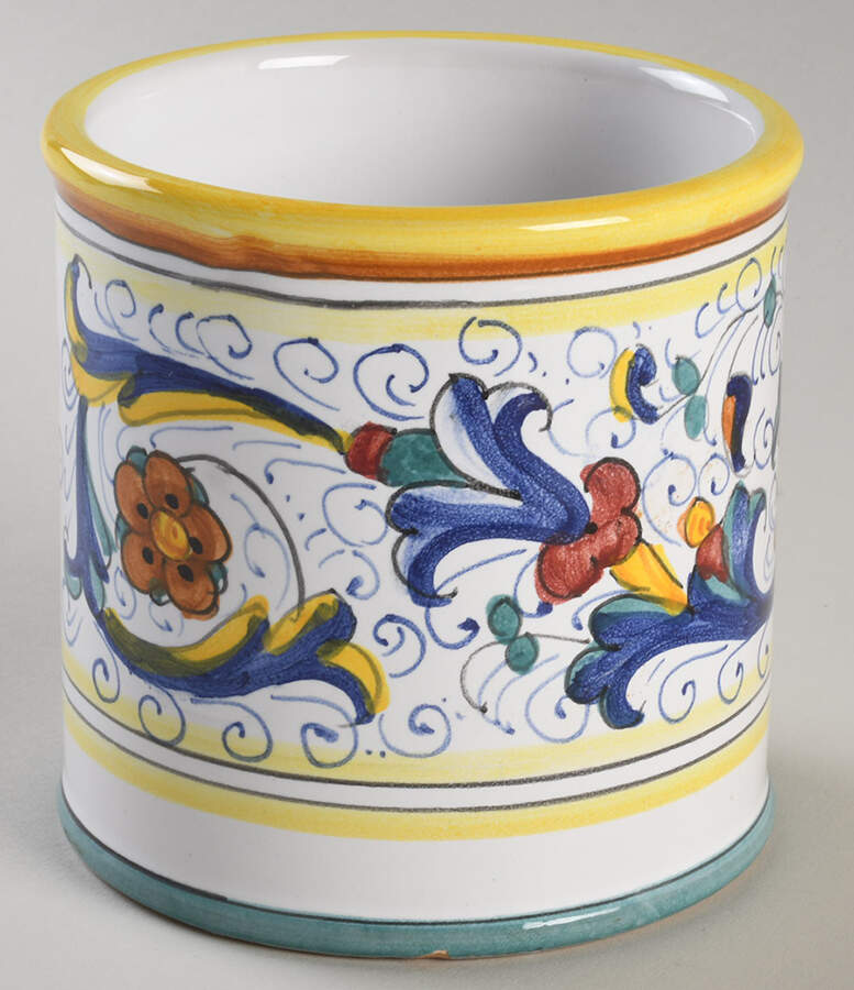 Ricco Deruta 5" Storage Jar No Lid by Deruta (Italy)-1