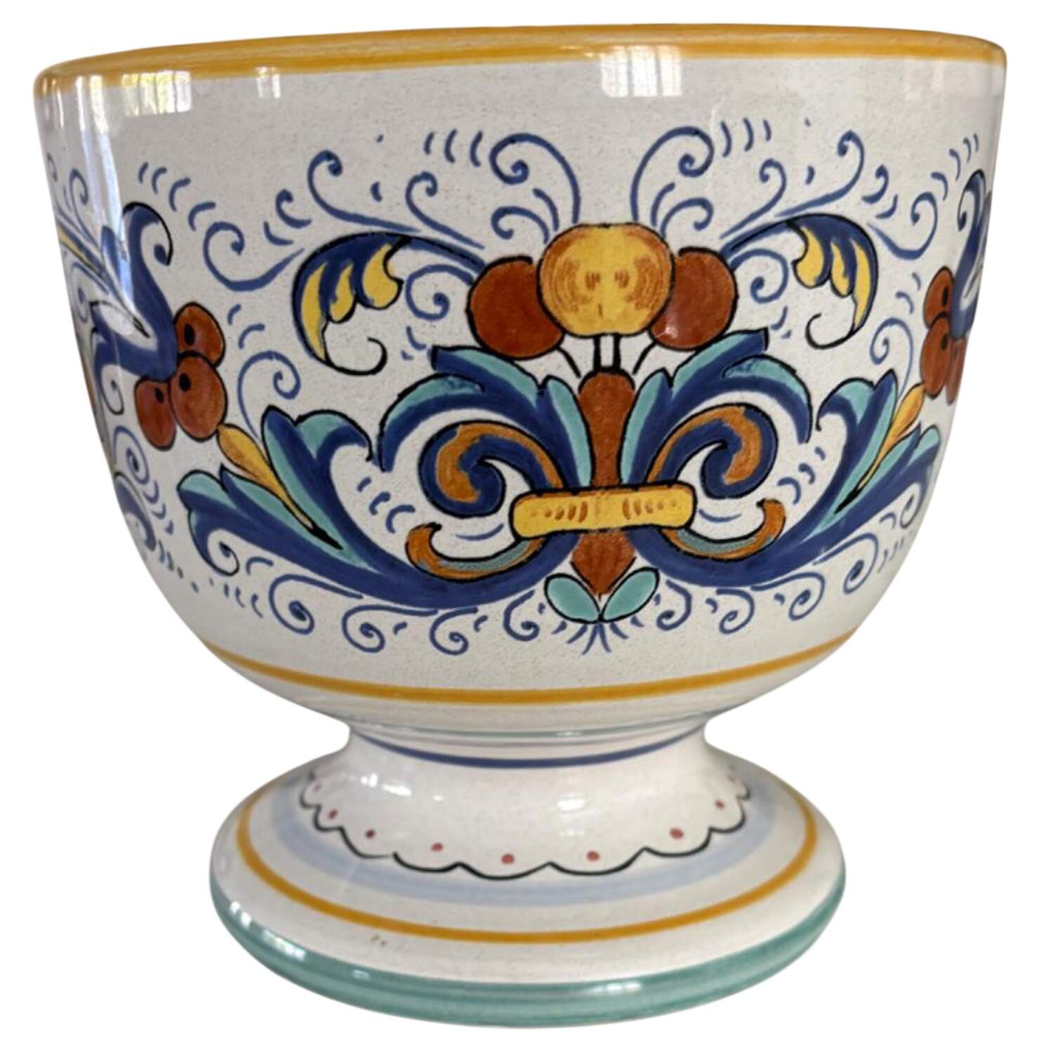 Ricco Deruta 6" Footed Bowl by Deruta (Italy)-1