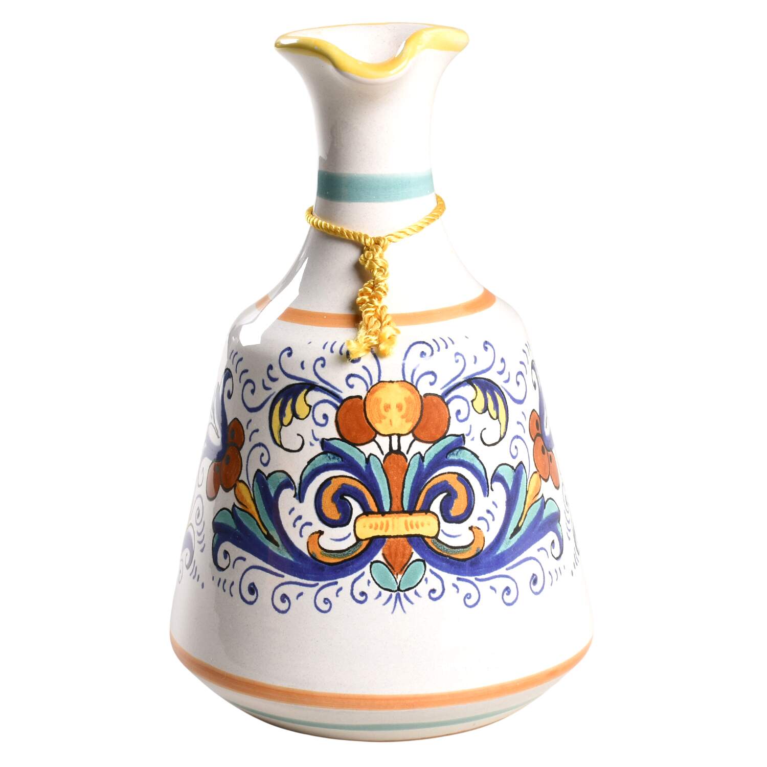 Ricco Deruta Oil Or Vinegar Cruet No Stopper by Deruta (Italy)-1