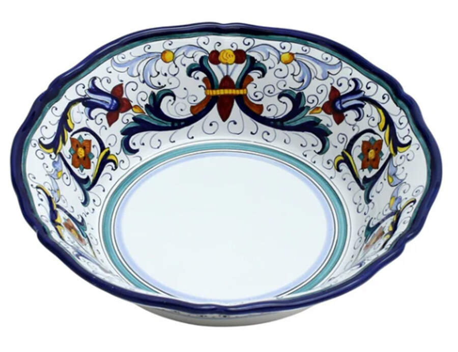 Vecchia Deruta 12" Round Serving Bowl by Deruta (Italy)-1