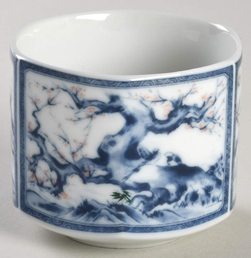 Dynasty Blue Asian Teacup by Dolphin-1