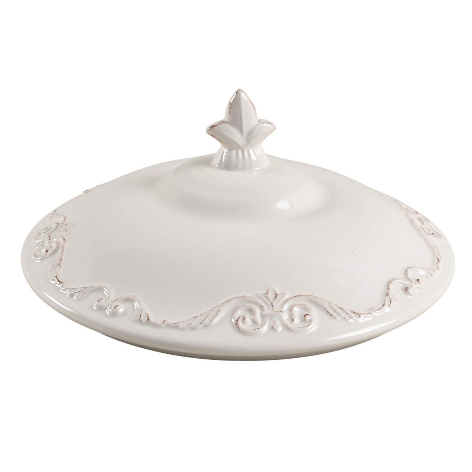 Marie Antoinette Lid for Round Vegetable by Daniel Cremieux-1