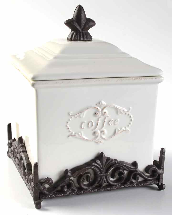 Marie Antoinette Small Canister with Metal Base by Daniel Cremieux-1