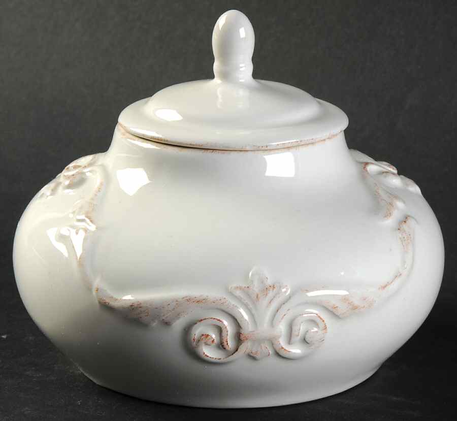 Marie Antoinette Sugar Bowl & Lid by Daniel Cremieux-1