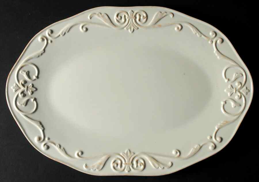 Marie Antoinette 14" Oval Serving Platter by Daniel Cremieux-1