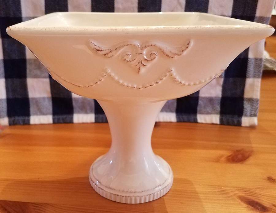 Marie Antoinette Square Compote (Height X Width) by Daniel Cremieux-1