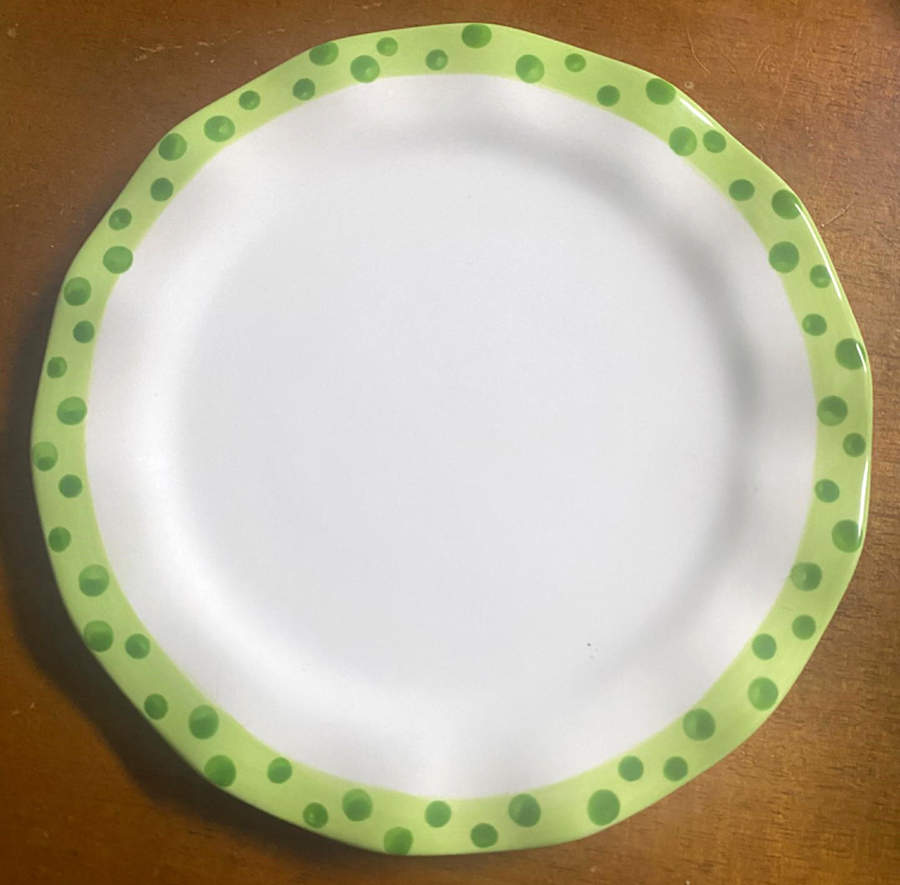 Hits the Spot Salad Plate by Demdaco-1