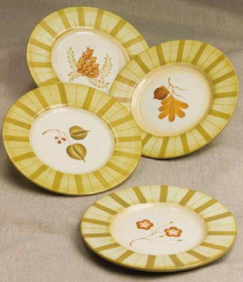 Four Seasons Salad Plate by Demdaco-1