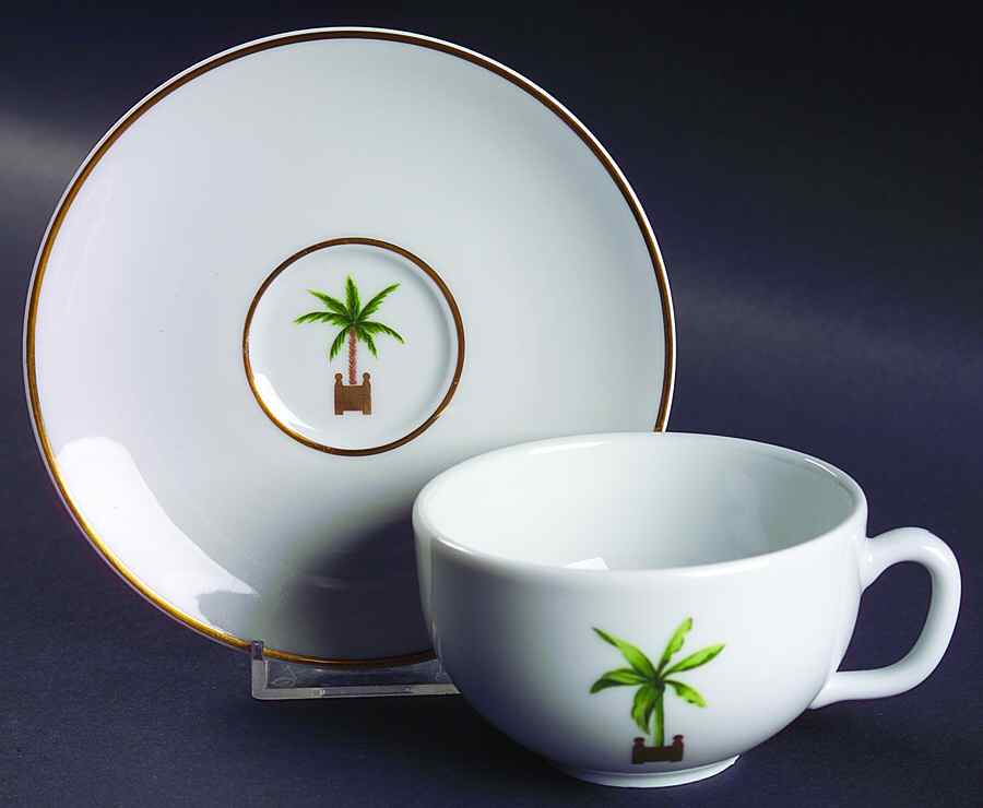 Maldives (Restaurant) Flat Cup & Saucer Set by Philippe Deshoulieres-1