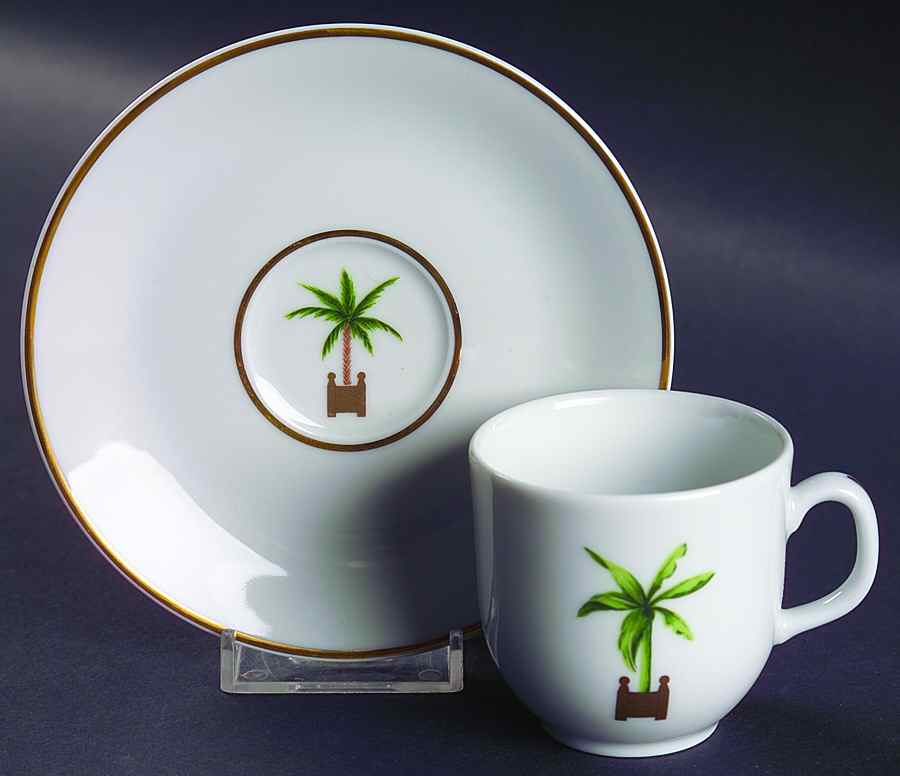 Maldives (Restaurant) Flat Demitasse Cup & Saucer Set by Philippe Deshoulieres-1