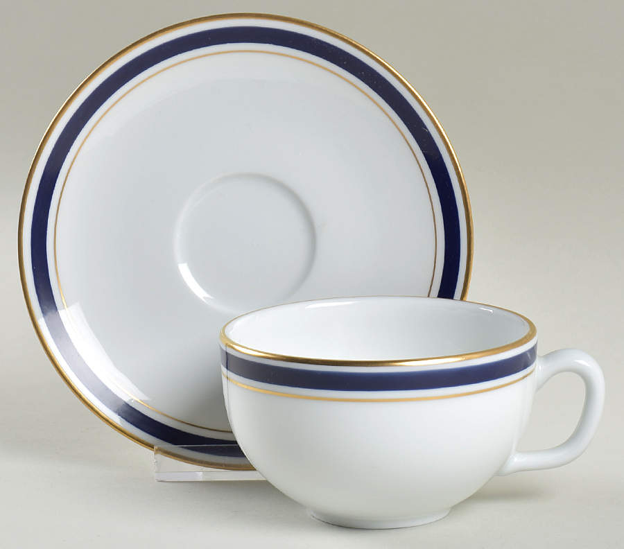 Imperial Flat Cup & Saucer Set by Philippe Deshoulieres-1