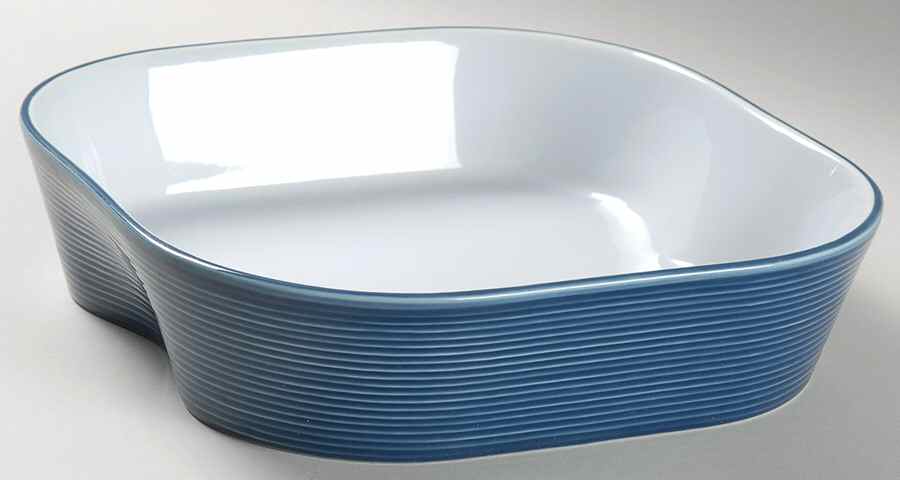 Topos Wave 9" Square Vegetable Bowl by Dansk-1