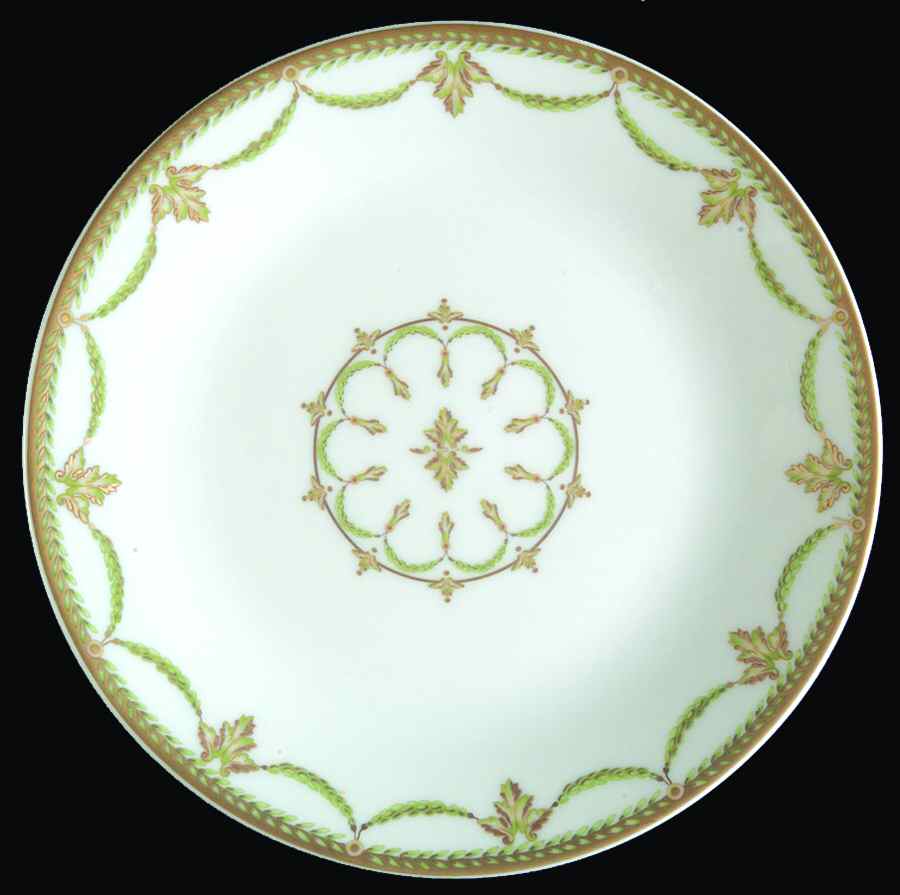 Sully Green Bread & Butter Plate by Philippe Deshoulieres-1