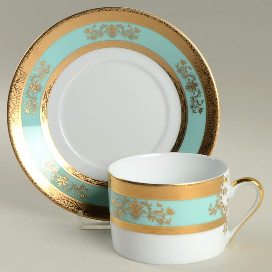 Corinthe Flat Cup & Saucer Set by Philippe Deshoulieres-1