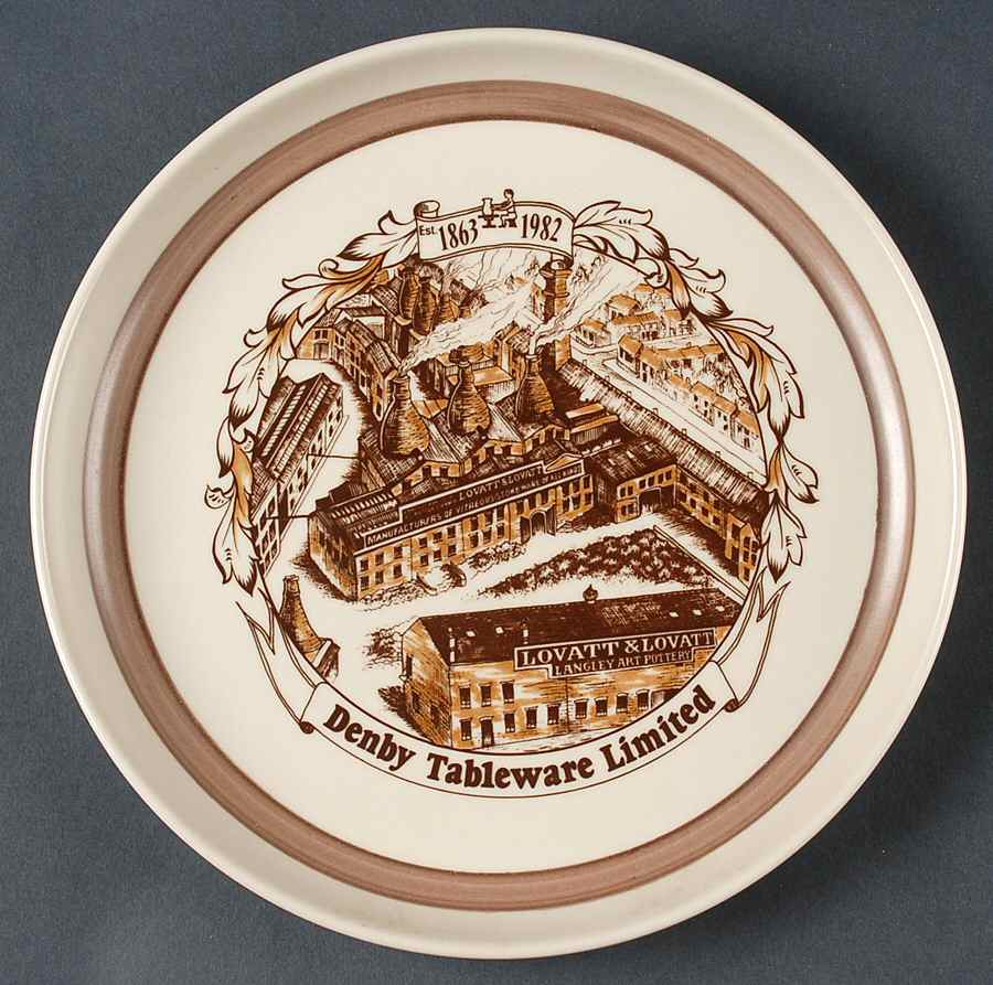 Advertising Signs Advertising Dinner Plate by Denby-Langley-1