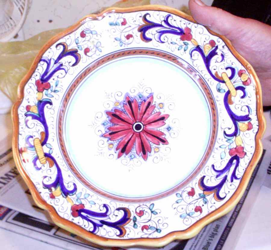 DER57 Dinner Plate by Deruta (Italy)-1
