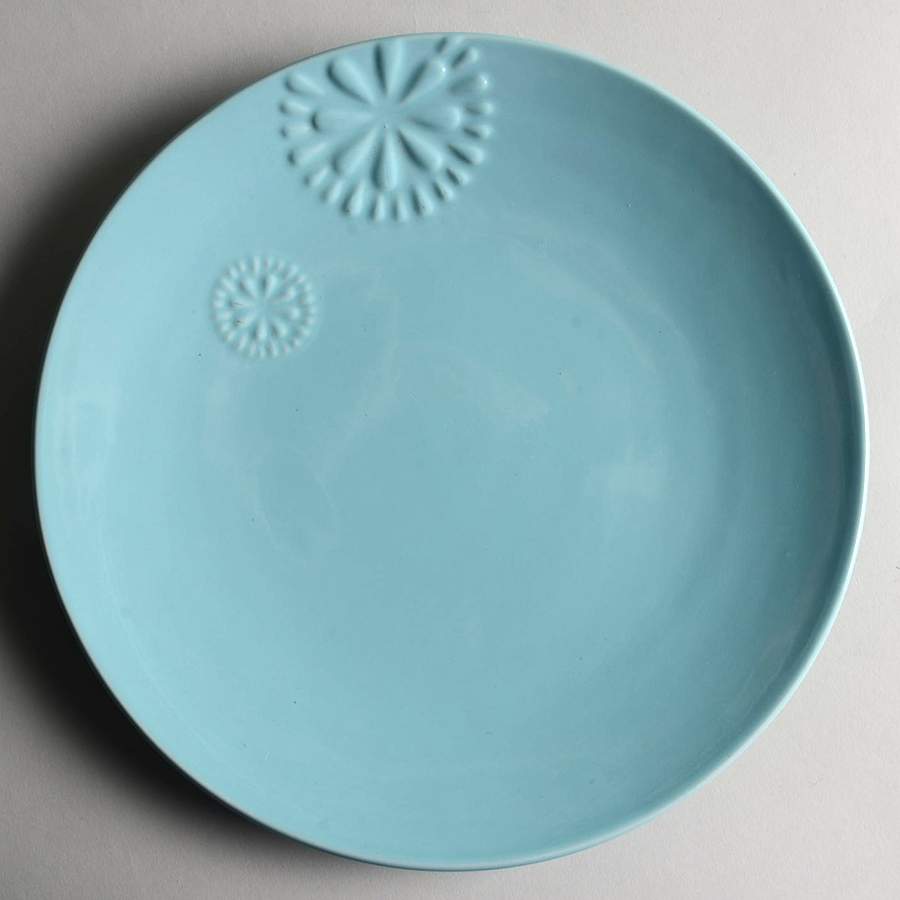DOB1 Turquoise Blue Dinner Plate by Double Nice Co Ltd-1