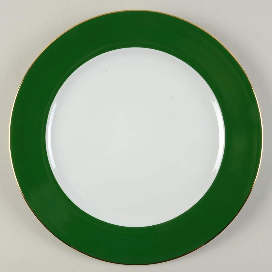 Indienne Vert Empire Service Plate (Charger) by Philippe Deshoulieres-1