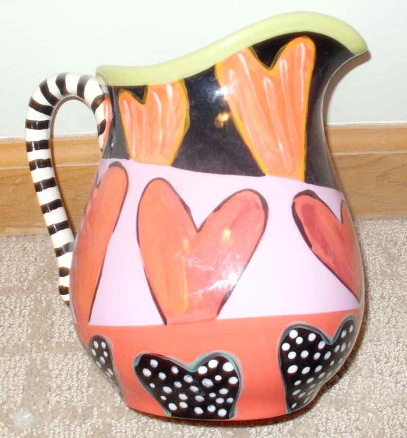 Hearts Pitcher by Droll Designs-1