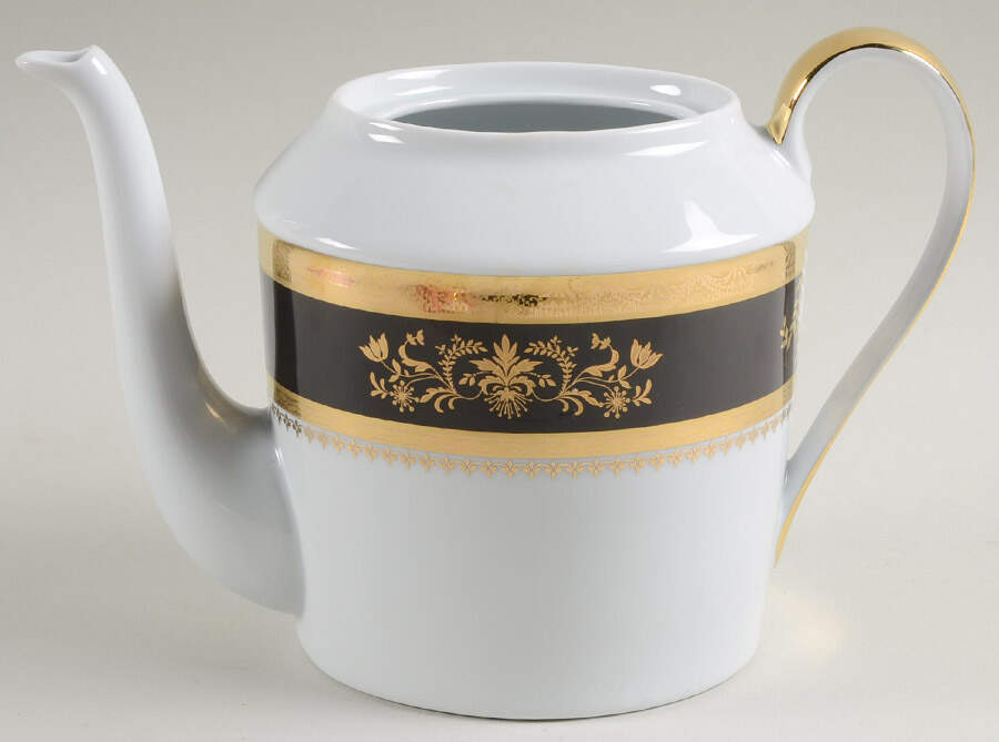 Orsay Black Teapot No Lid by Philippe Deshoulieres-1