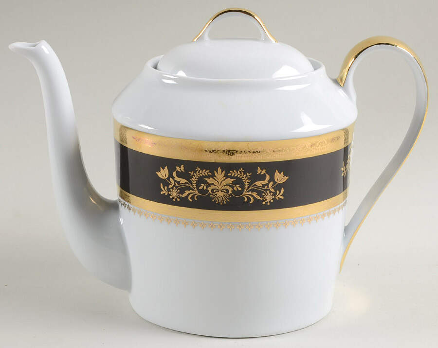 Orsay Black Teapot & Lid by Philippe Deshoulieres-1