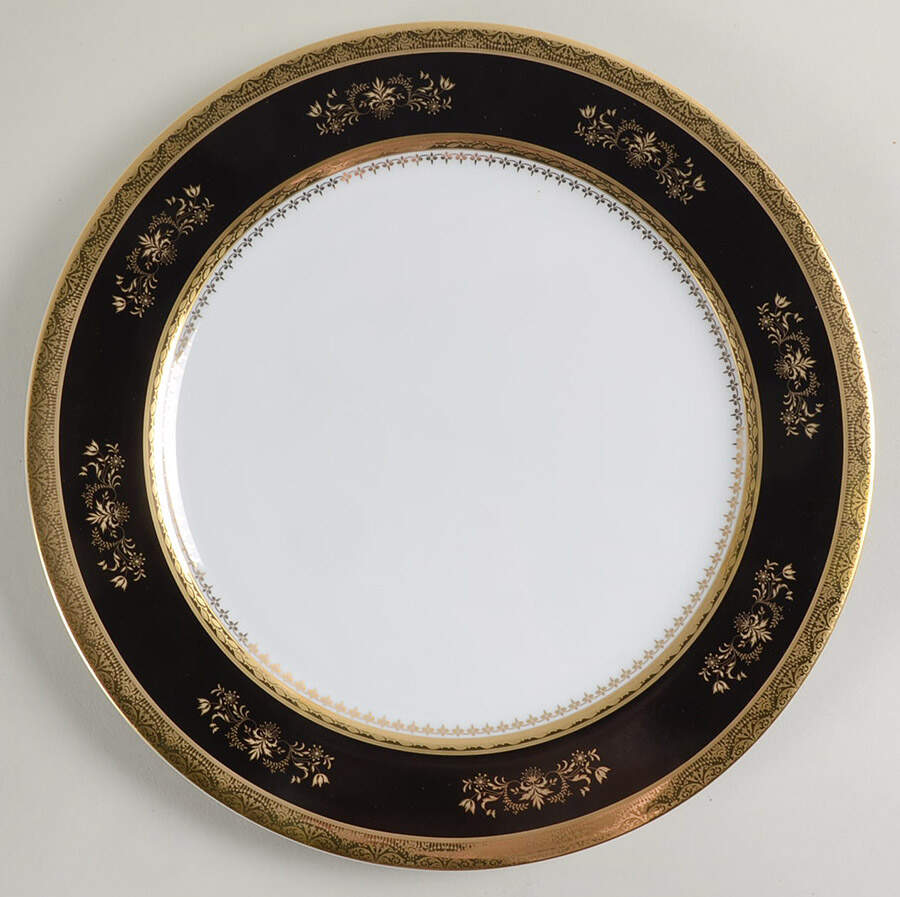 Orsay Black Service Plate (Charger) by Philippe Deshoulieres-1