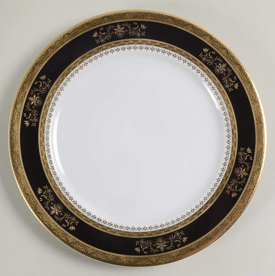 Orsay Black Dessert/Pie Plate by Philippe Deshoulieres-1