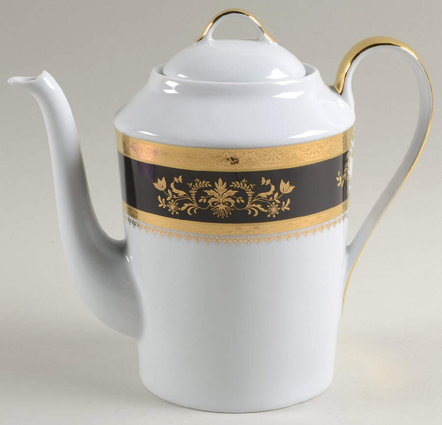 Orsay Black Coffee Pot & Lid by Philippe Deshoulieres-1