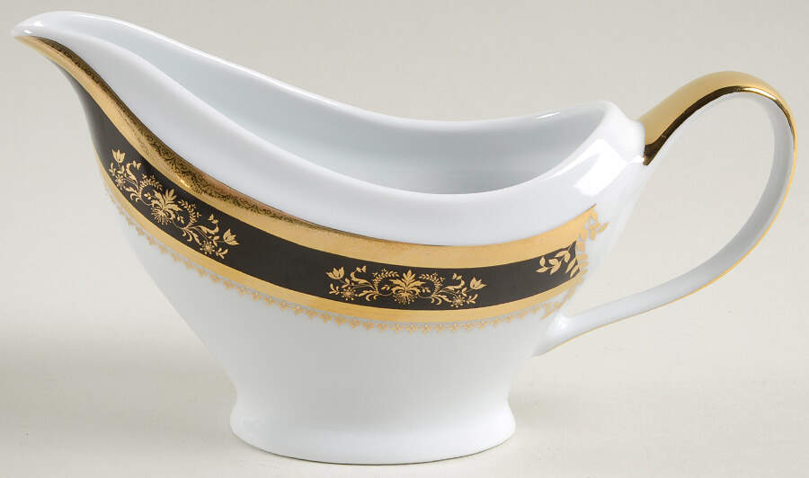Orsay Black Gravy Boat by Philippe Deshoulieres-1