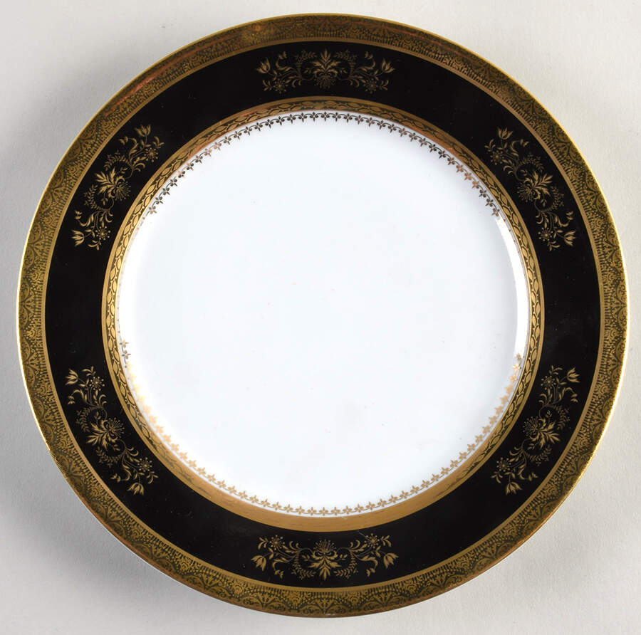 Orsay Black Salad Plate by Philippe Deshoulieres-1