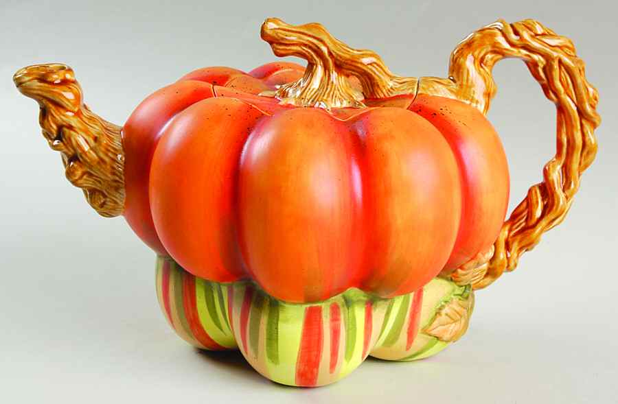 Gourd Teapot & Lid by Department 56-1