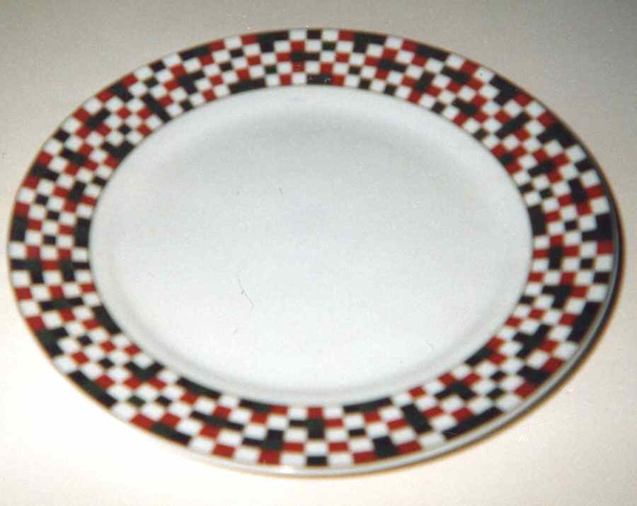 Avalon Red Dinner Plate by Design Guild-1