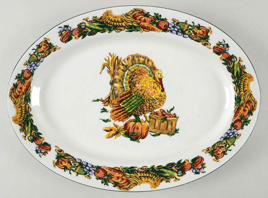 DOE7 14" Oval Serving Platter by Domestications-1